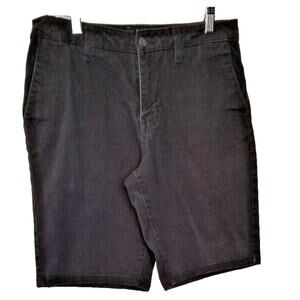 RSQ Jeans Men's Long Chino At Knee Black Denim Shorts Casual Travel Active Sz 28